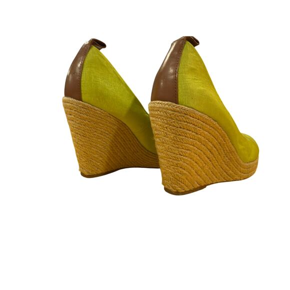 BCBG Women’s Platform Lime Green Wedge Heels Women Size 9 - Picture 8 of 17